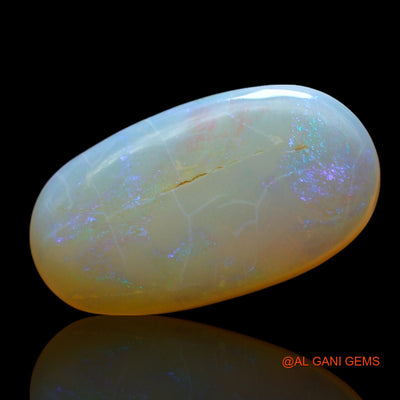 Natural Untreated Fire Opal Loose Gemstone Oval Cabochon From Australia 4.00 Cts 17x9x3 mm AF-321