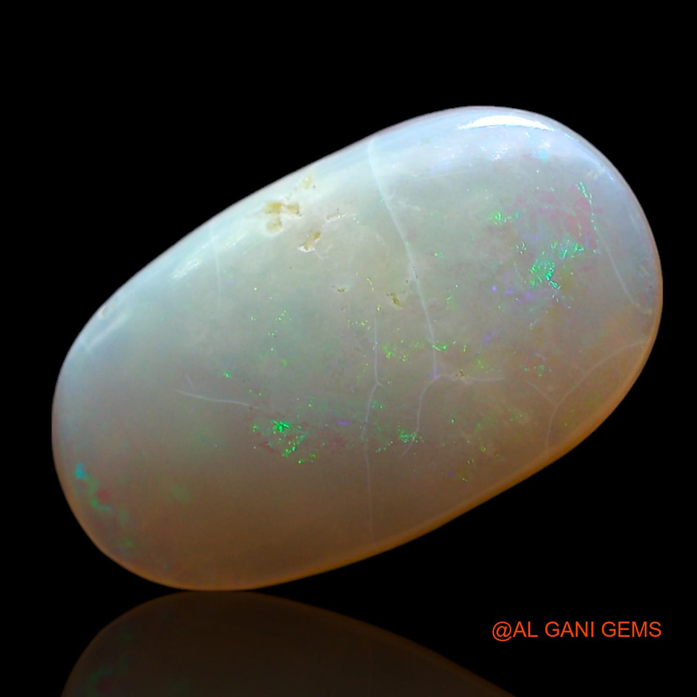 4.00 Cts Natural Australian Fire Opal Oval Cabochon Loose Gemstone For Jewelry 16x9x3 mm AF-322