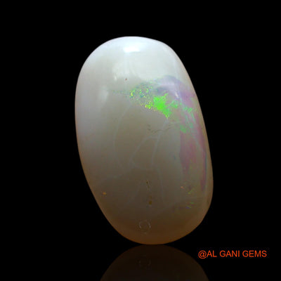 Natural Fire Opal Gemstone 5.00 Cts Loose Oval Cabochon From Australia 17x9x5 mm AF-324
