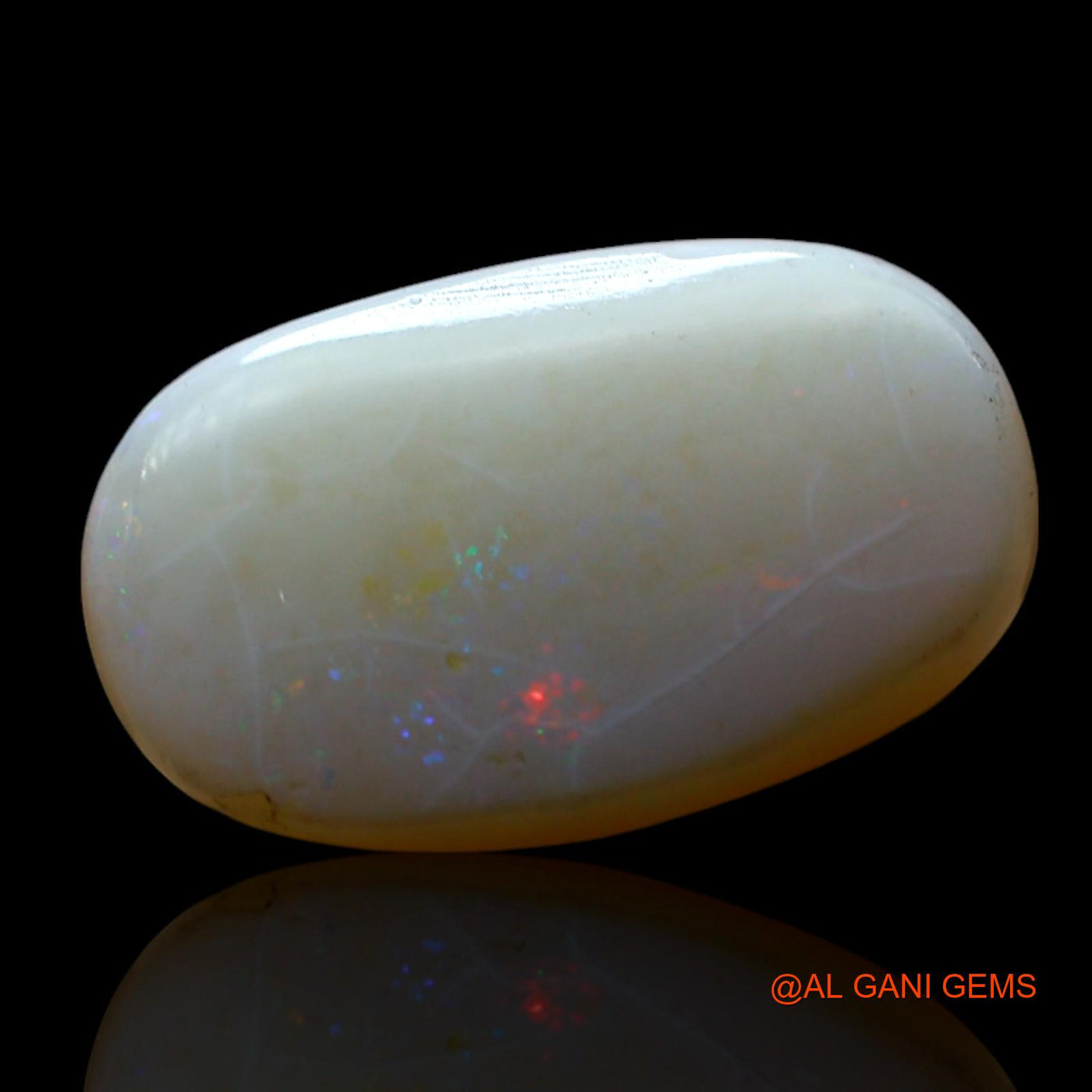Natural Fire Opal Gemstone 5.00 Cts Loose Oval Cabochon From Australia 17x9x5 mm AF-324