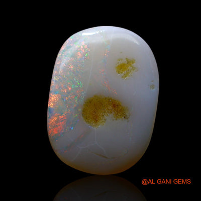 3.00 Cts Natural Australian Fire Opal Oval Cabochon Loose Gemstone For Jewelry 15x11x3 mm AF-325