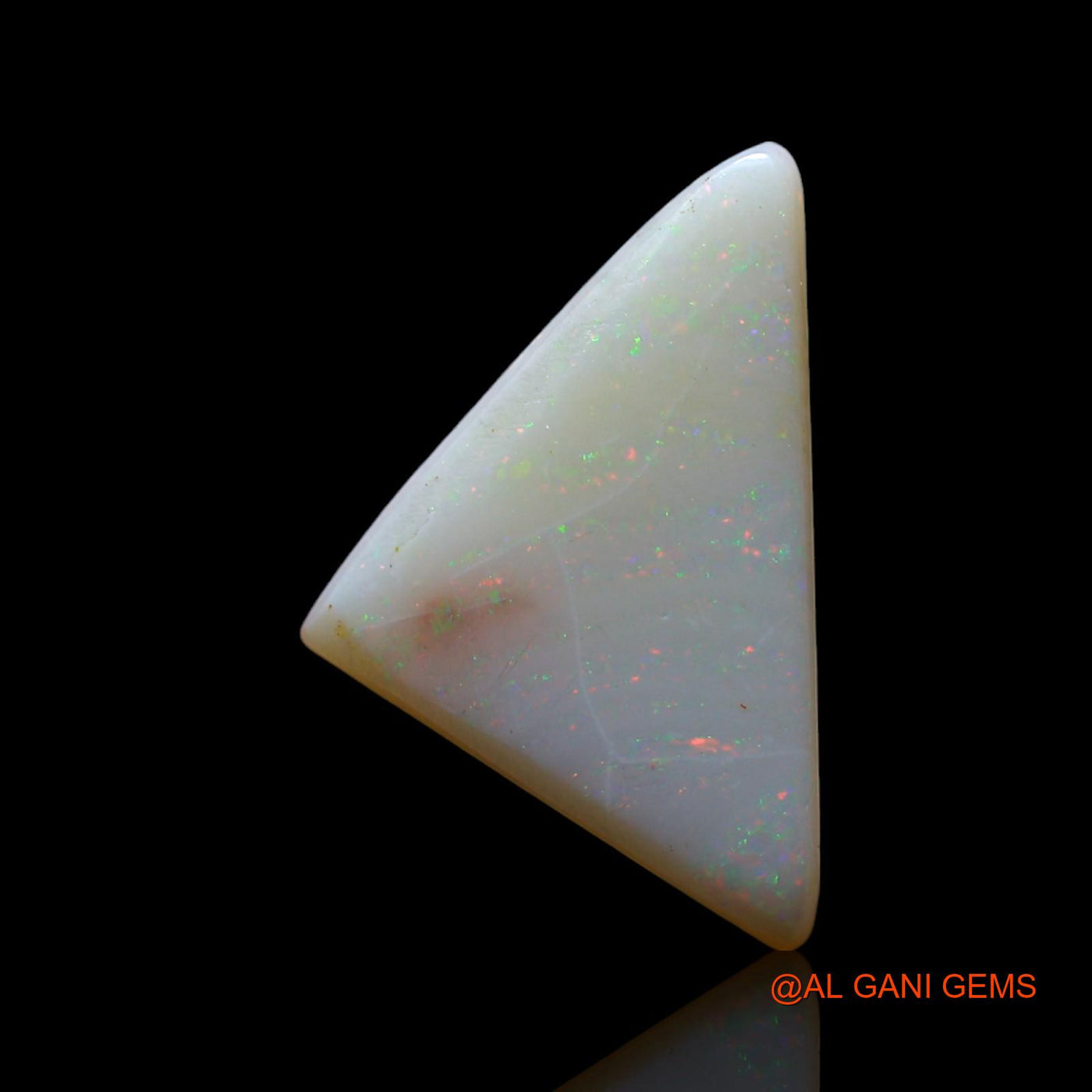 3.00 Cts Natural Australian Fire Opal Trillion Cabochon Loose Gemstone For Jewelry 16x10x4 mm AF-326