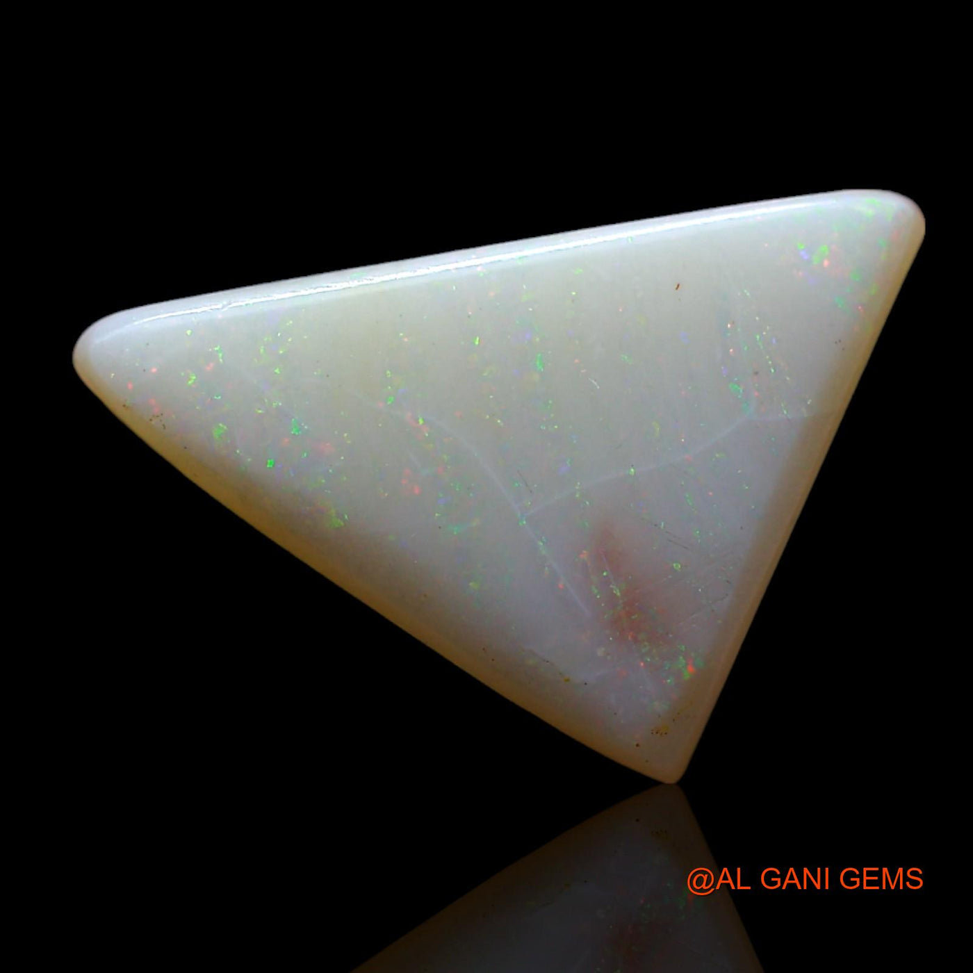 3.00 Cts Natural Australian Fire Opal Trillion Cabochon Loose Gemstone For Jewelry 16x10x4 mm AF-326