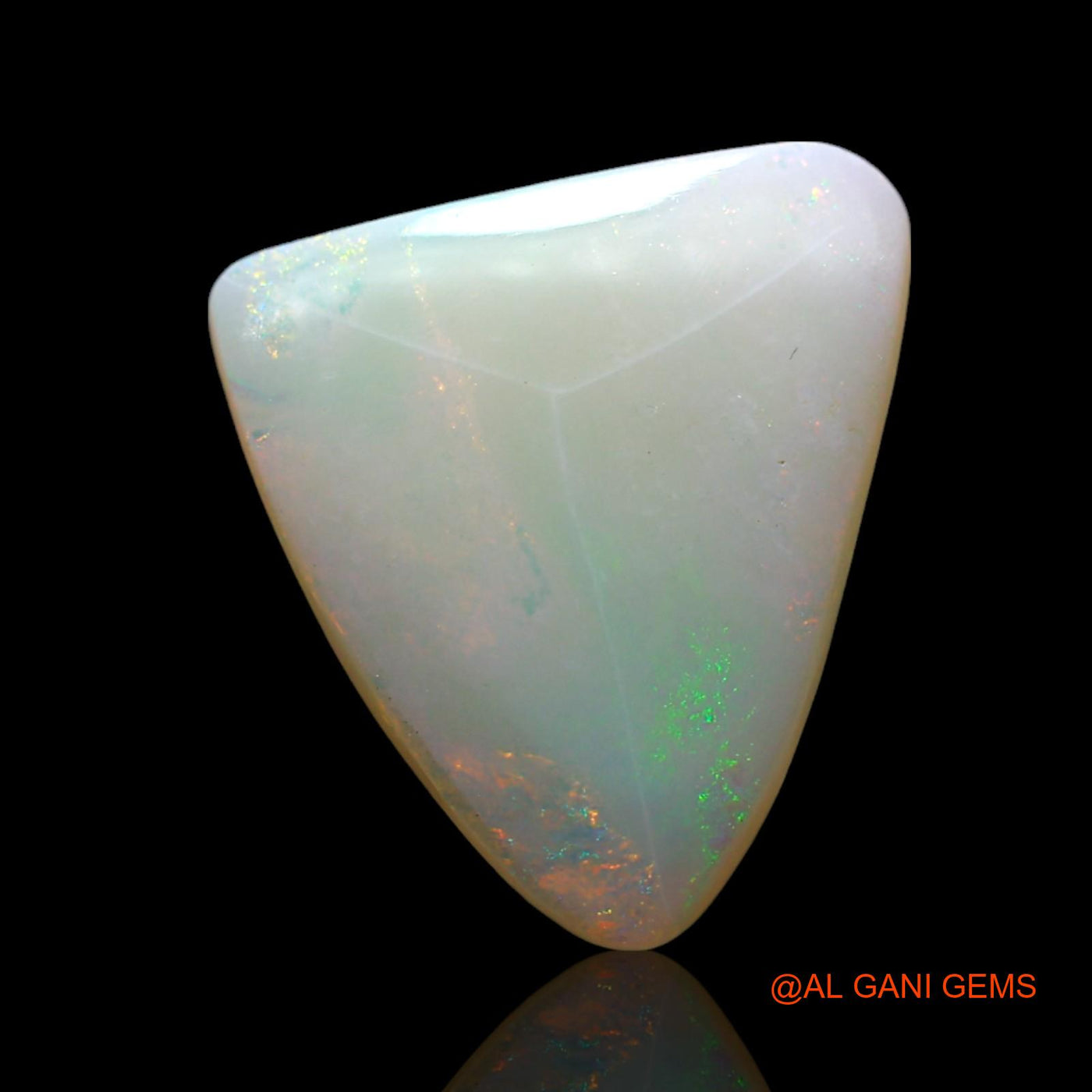 2.00 Cts Natural Australian Fire Opal Loose Gemstone Trillion Cabochon 13x12x2 mm AF-327