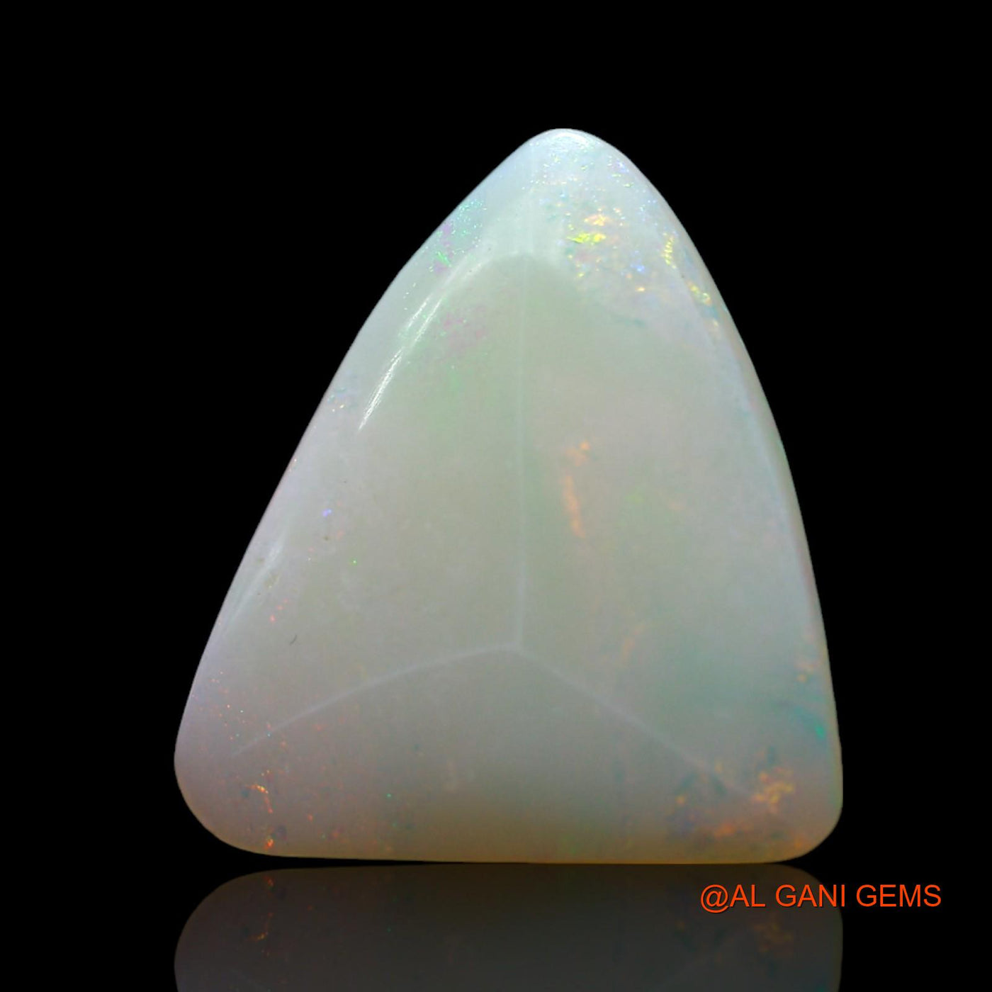 2.00 Cts Natural Australian Fire Opal Loose Gemstone Trillion Cabochon 13x12x2 mm AF-327