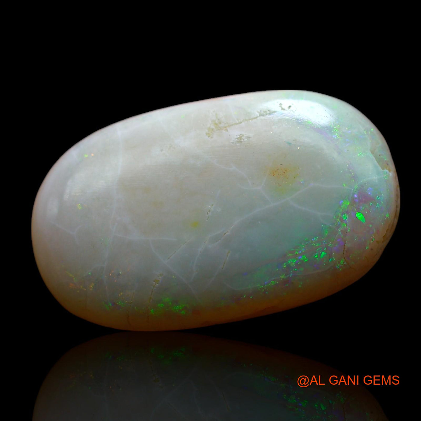 8.00 Cts Natural Australian Fire Opal Oval Cabochon Loose Gemstone For Jewelry 21x12x4 mm AF-32