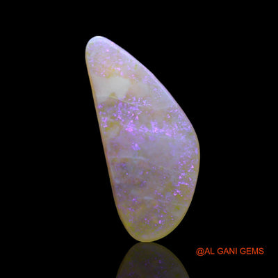 2.00 Cts Natural Australian Fire Opal Loose Gemstone Fancy Cabochon 17x7x2 mm AF-330