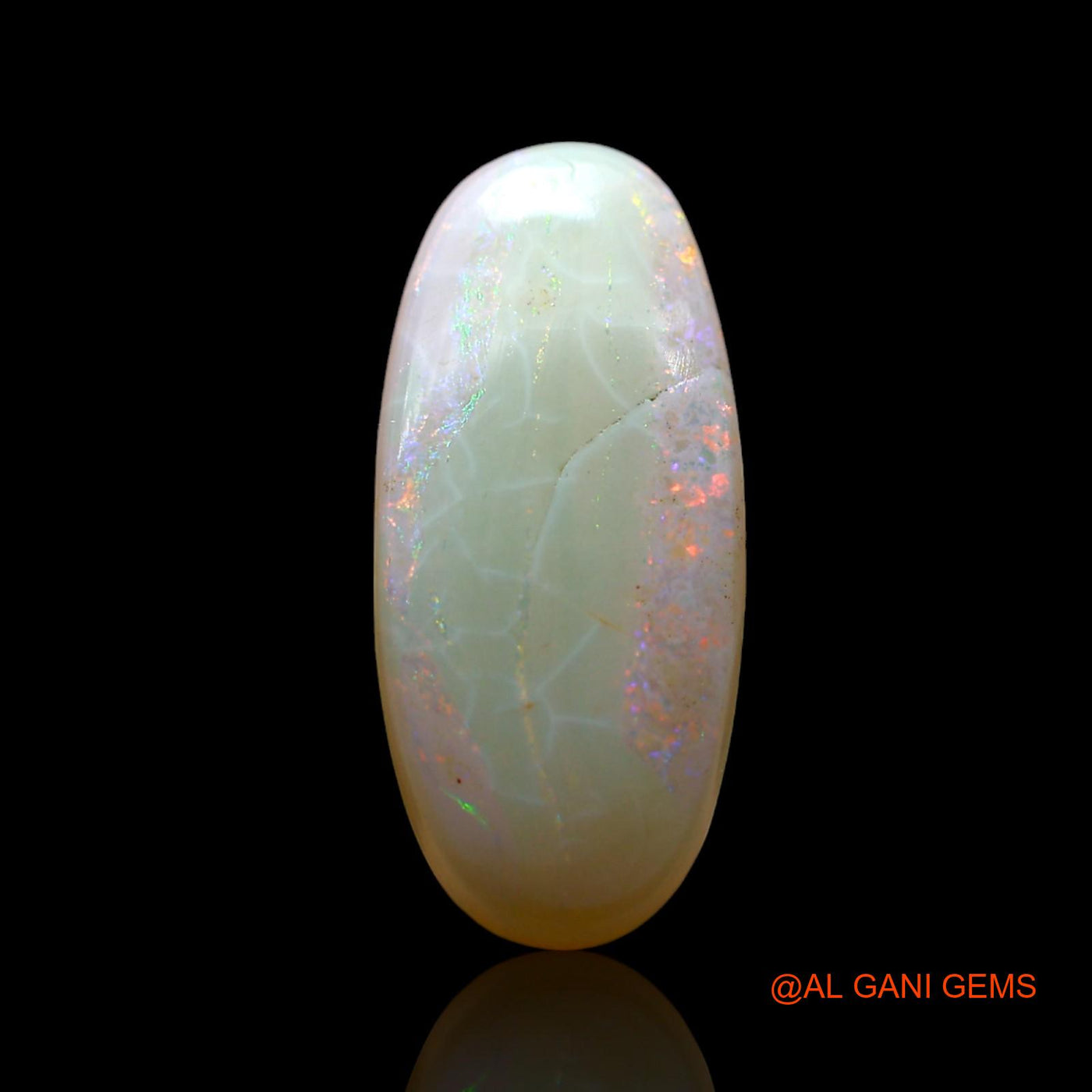 3.00 Cts Natural Australian Fire Opal Loose Gemstone Oval Cabochon 17x7x3 mm AF-331