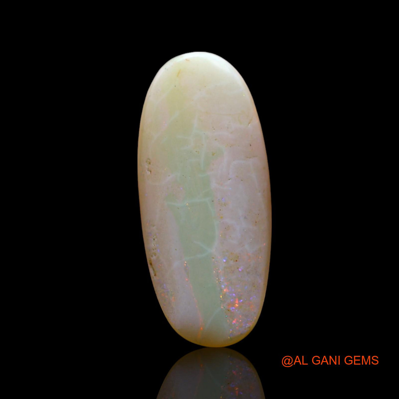 3.00 Cts Natural Australian Fire Opal Loose Gemstone Oval Cabochon 17x7x3 mm AF-331