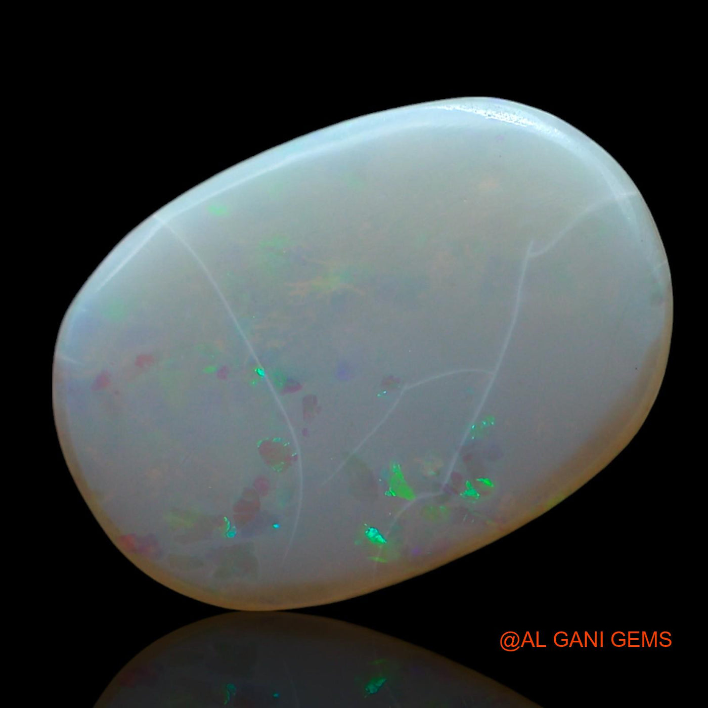 Natural Untreated Fire Opal Loose Gemstone Oval Cabochon From Australia 2.00 Cts 15x11x2 mm AF-332