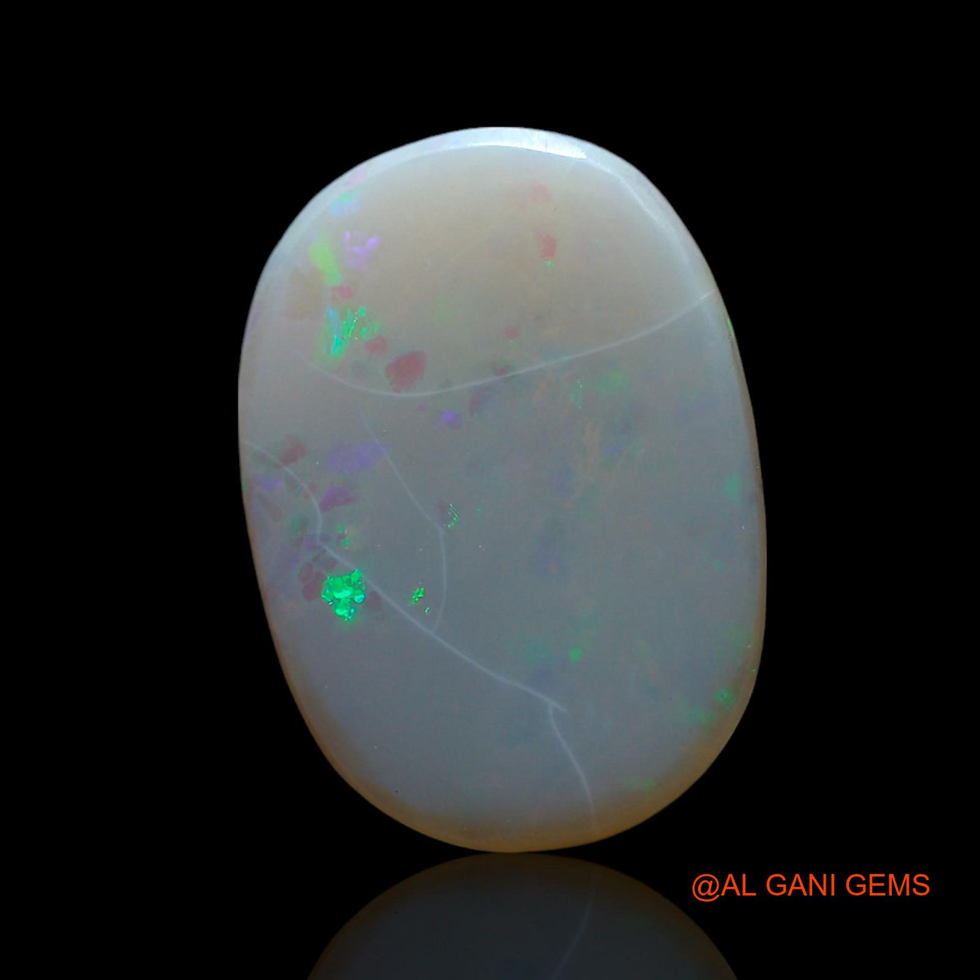 Natural Untreated Fire Opal Loose Gemstone Oval Cabochon From Australia 2.00 Cts 15x11x2 mm AF-332