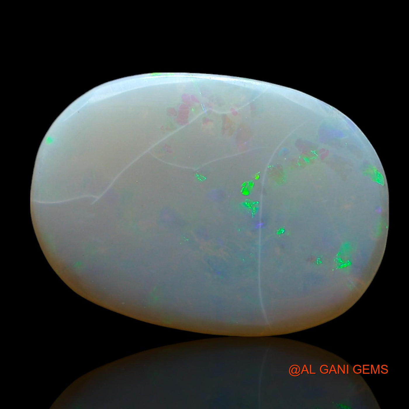 Natural Untreated Fire Opal Loose Gemstone Oval Cabochon From Australia 2.00 Cts 15x11x2 mm AF-332