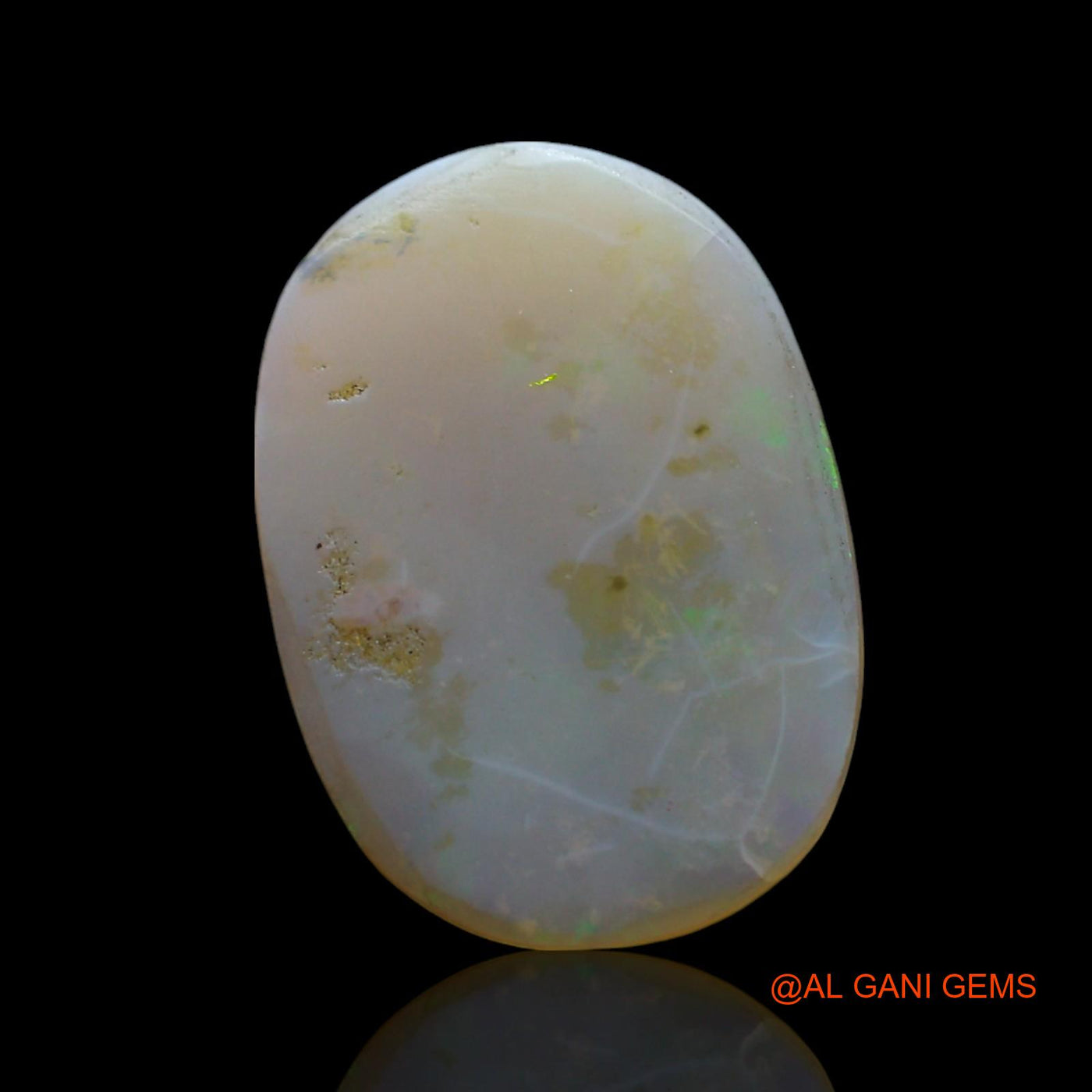 Natural Untreated Fire Opal Loose Gemstone Oval Cabochon From Australia 2.00 Cts 15x11x2 mm AF-332