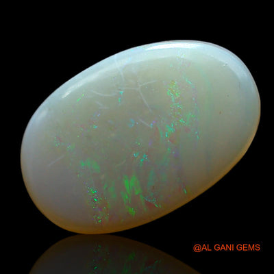 2.00 Cts Unheated Australian Fire Opal Loose Gemstone Oval Cabochon Natural 14x9x2 mm AF-334