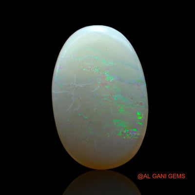 2.00 Cts Unheated Australian Fire Opal Loose Gemstone Oval Cabochon Natural 14x9x2 mm AF-334
