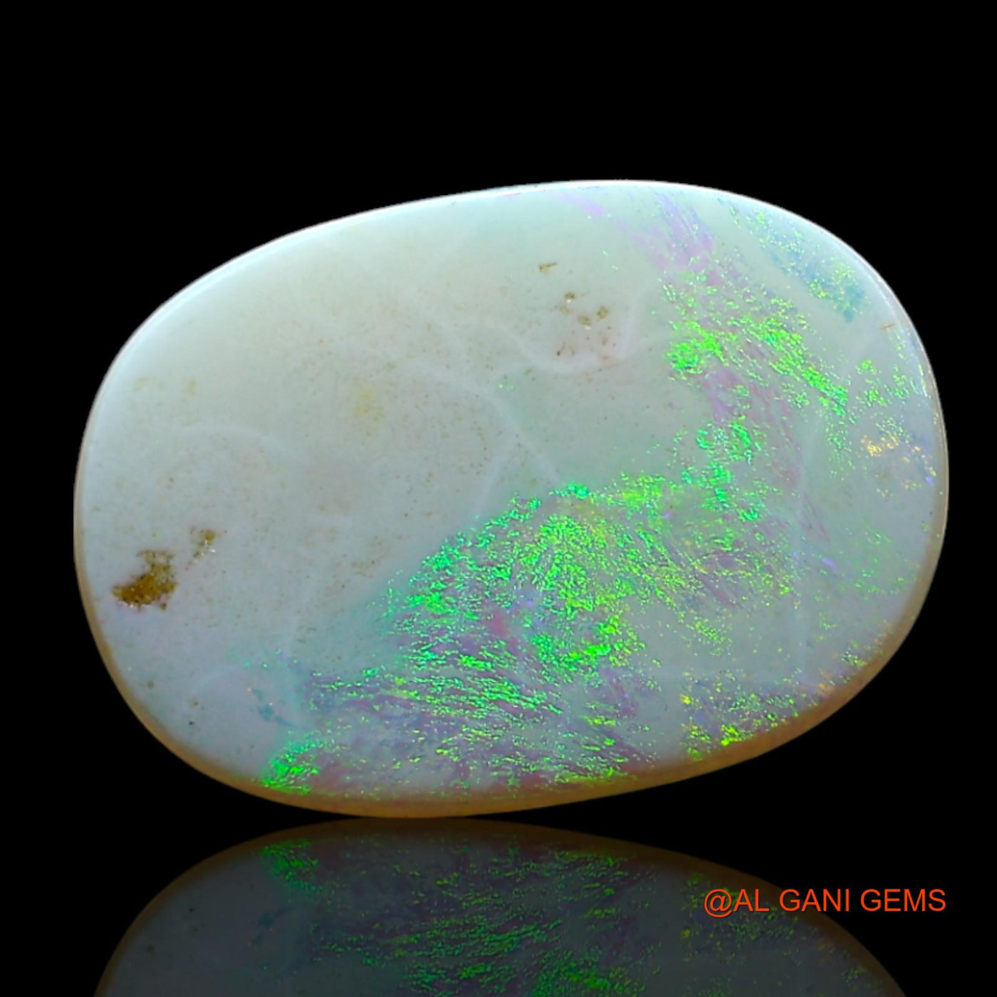 Natural Untreated Fire Opal Loose Gemstone Oval Cabochon From Australia 2.00 Cts 14x9x1 mm AF-335