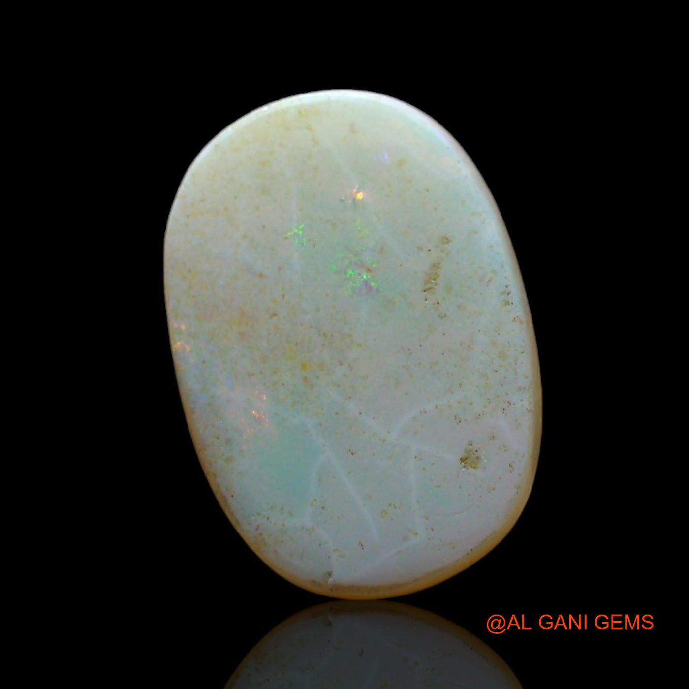 Natural Untreated Fire Opal Loose Gemstone Oval Cabochon From Australia 2.00 Cts 14x9x1 mm AF-335