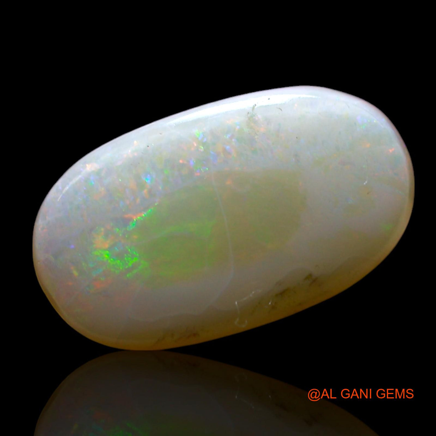 Natural Fire Opal Gemstone 3.00 Cts Loose Oval Cabochon From Australia 15x9x3 mm AF-337