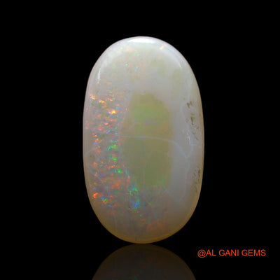 Natural Fire Opal Gemstone 3.00 Cts Loose Oval Cabochon From Australia 15x9x3 mm AF-337
