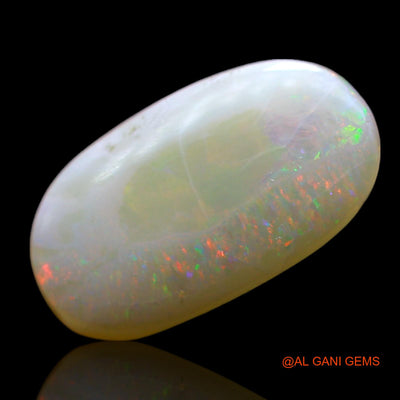 Natural Fire Opal Gemstone 3.00 Cts Loose Oval Cabochon From Australia 15x9x3 mm AF-337