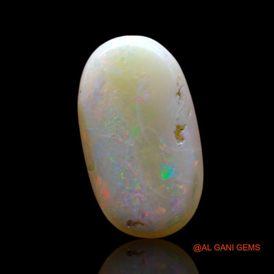 Natural Fire Opal Gemstone 3.00 Cts Loose Oval Cabochon From Australia 15x9x3 mm AF-337
