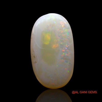 Natural Fire Opal Gemstone 3.00 Cts Loose Oval Cabochon From Australia 15x9x3 mm AF-337