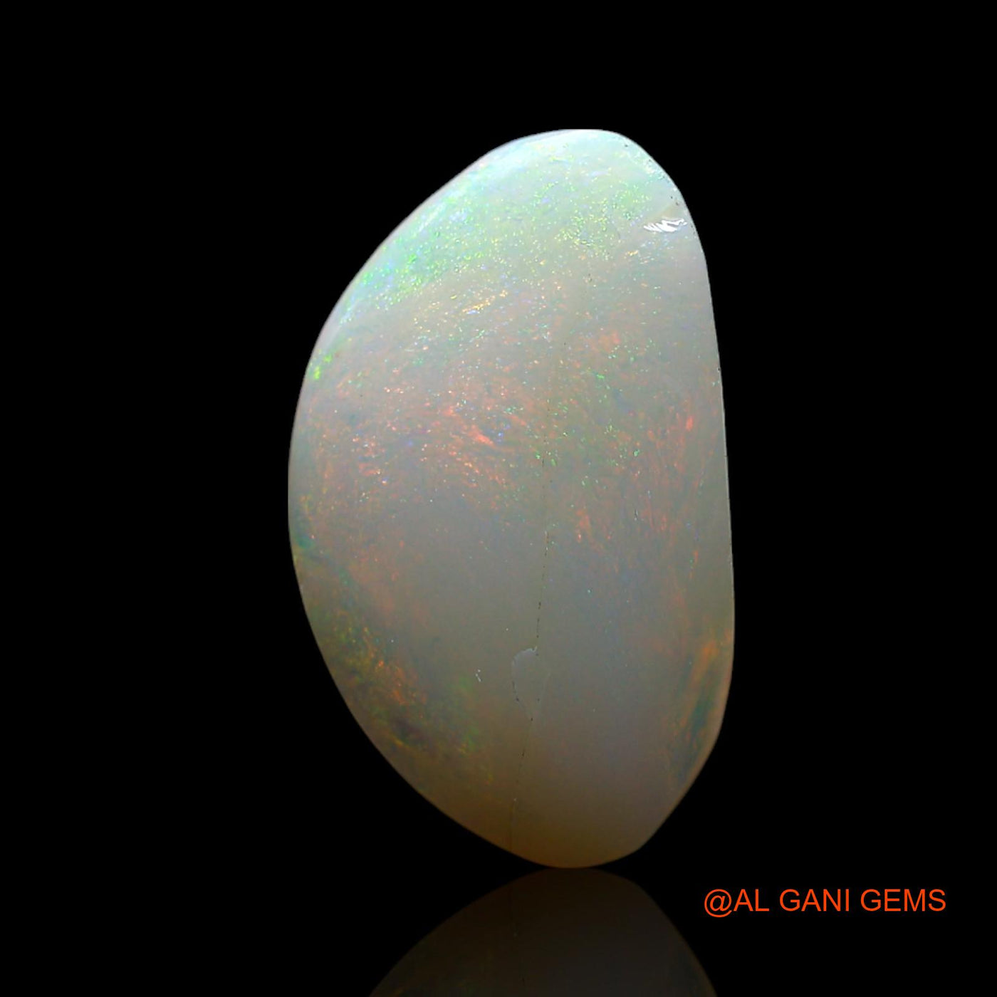 3.00 Cts Natural Australian Fire Opal Loose Gemstone Fancy Cabochon 15x9x3 mm AF-338