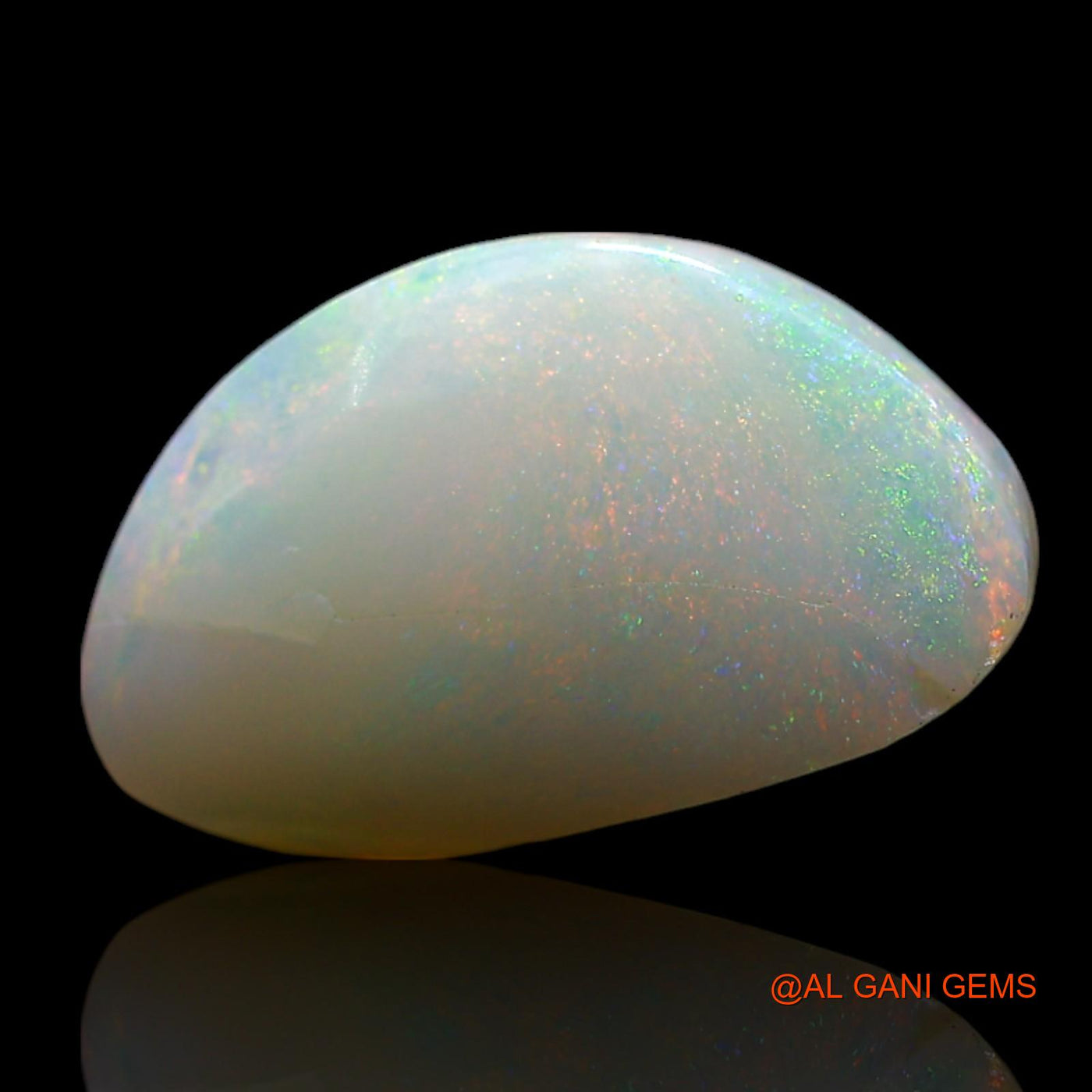 3.00 Cts Natural Australian Fire Opal Loose Gemstone Fancy Cabochon 15x9x3 mm AF-338