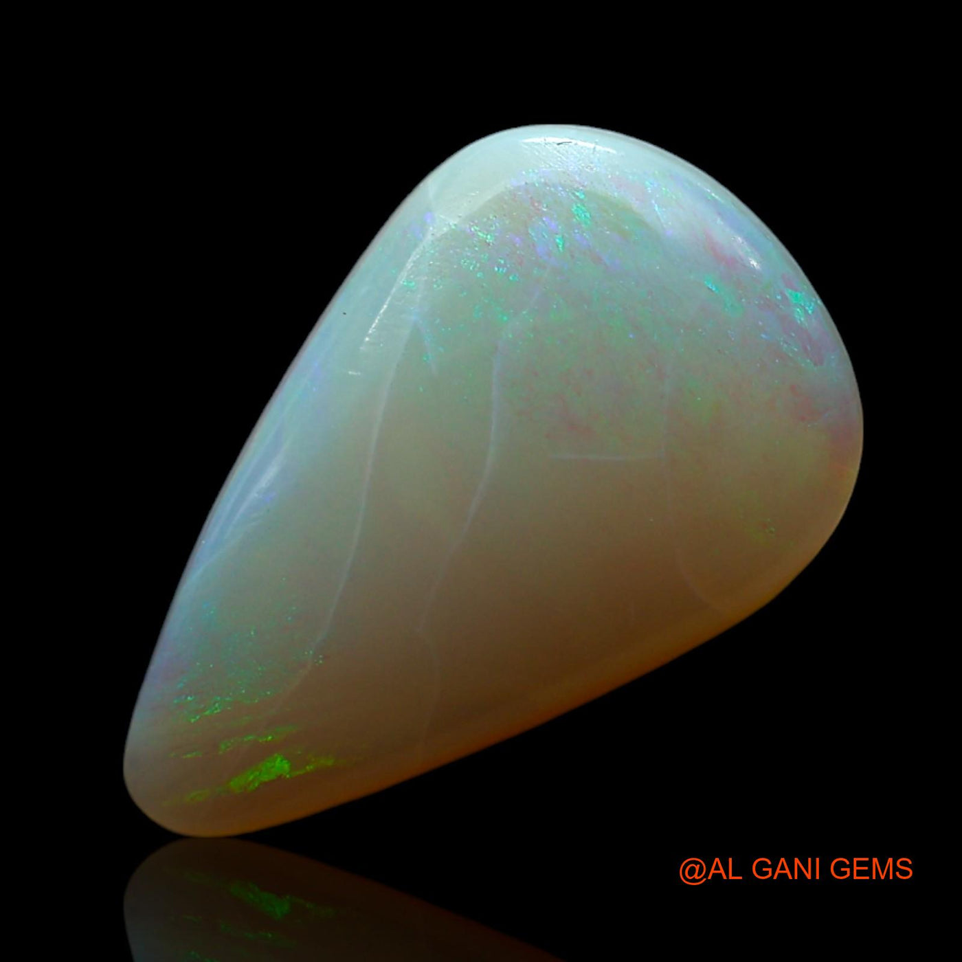 2.00 Cts Natural Australian Fire Opal Loose Gemstone Pear Cabochon 15x9x3 mm AF-339