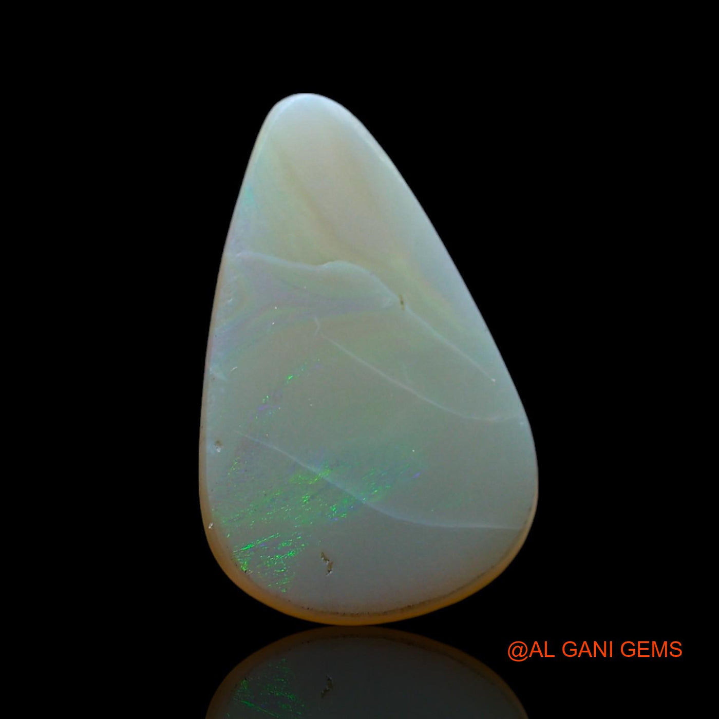2.00 Cts Natural Australian Fire Opal Loose Gemstone Pear Cabochon 15x9x3 mm AF-339