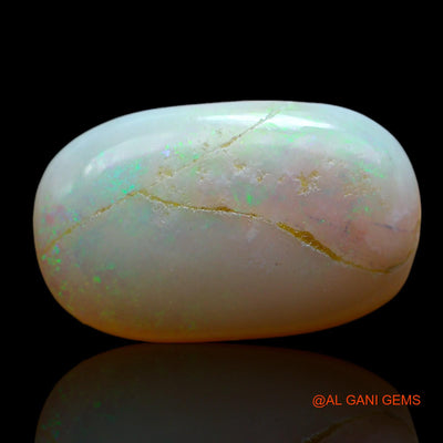 10.00 Cts Natural Australian Fire Opal Oval Cabochon Loose Gemstone For Jewelry 19x12x6 mm AF-33