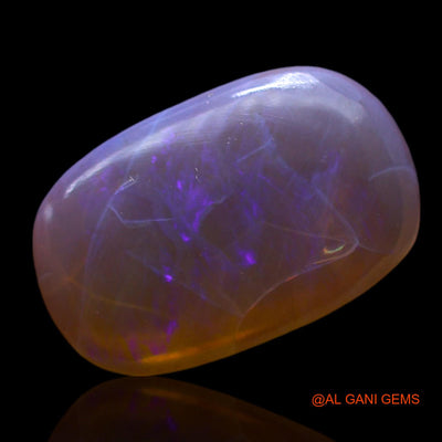 Natural Untreated Fire Opal Loose Gemstone Oval Cabochon From Australia 3.00 Cts 15x9x3 mm AF-340