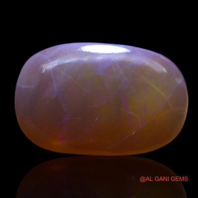 Natural Untreated Fire Opal Loose Gemstone Oval Cabochon From Australia 3.00 Cts 15x9x3 mm AF-340