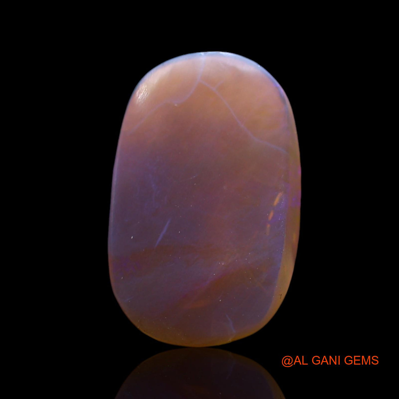 Natural Untreated Fire Opal Loose Gemstone Oval Cabochon From Australia 3.00 Cts 15x9x3 mm AF-340