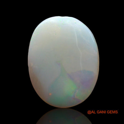 1.00 Cts Unheated Australian Fire Opal Loose Gemstone Oval Cabochon Natural 13x10x1 mm AF-341