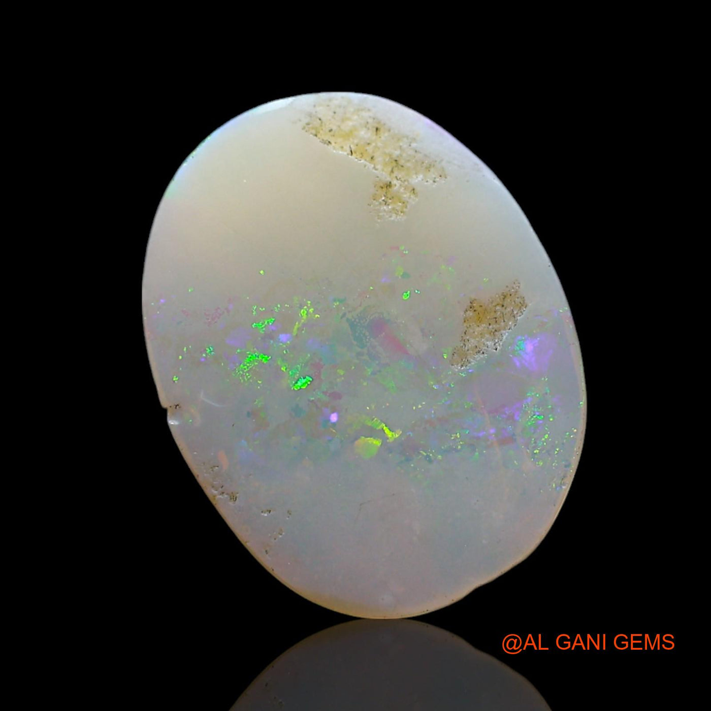 1.00 Cts Unheated Australian Fire Opal Loose Gemstone Oval Cabochon Natural 13x10x1 mm AF-341
