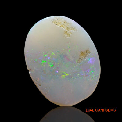 1.00 Cts Unheated Australian Fire Opal Loose Gemstone Oval Cabochon Natural 13x10x1 mm AF-341