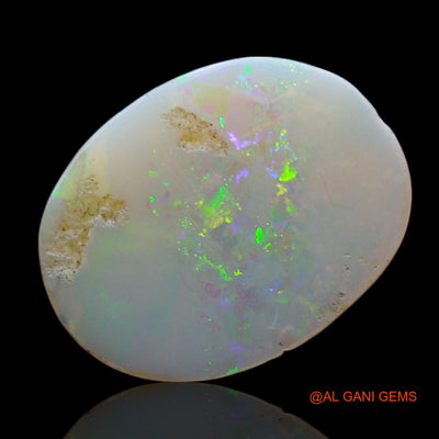 1.00 Cts Unheated Australian Fire Opal Loose Gemstone Oval Cabochon Natural 13x10x1 mm AF-341