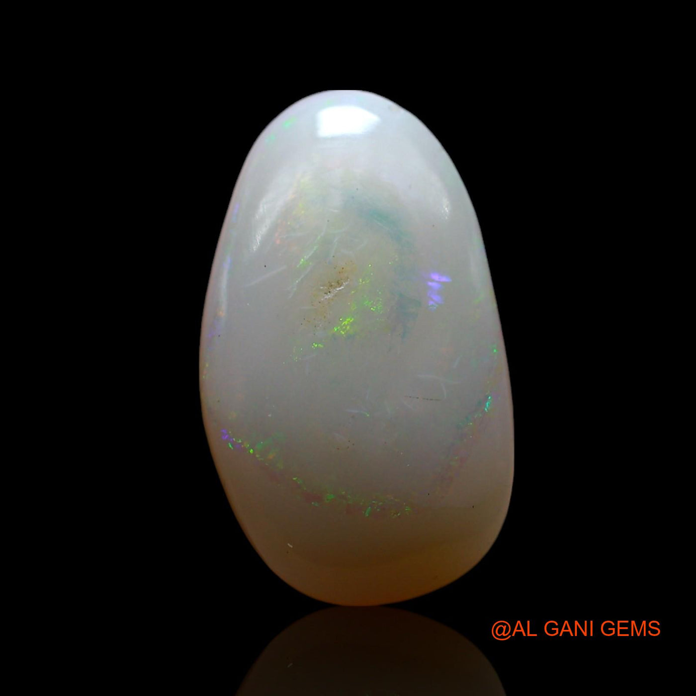 3.00 Cts Natural Australian Fire Opal Loose Gemstone Fancy Cabochon 15x8x4 mm AF-343