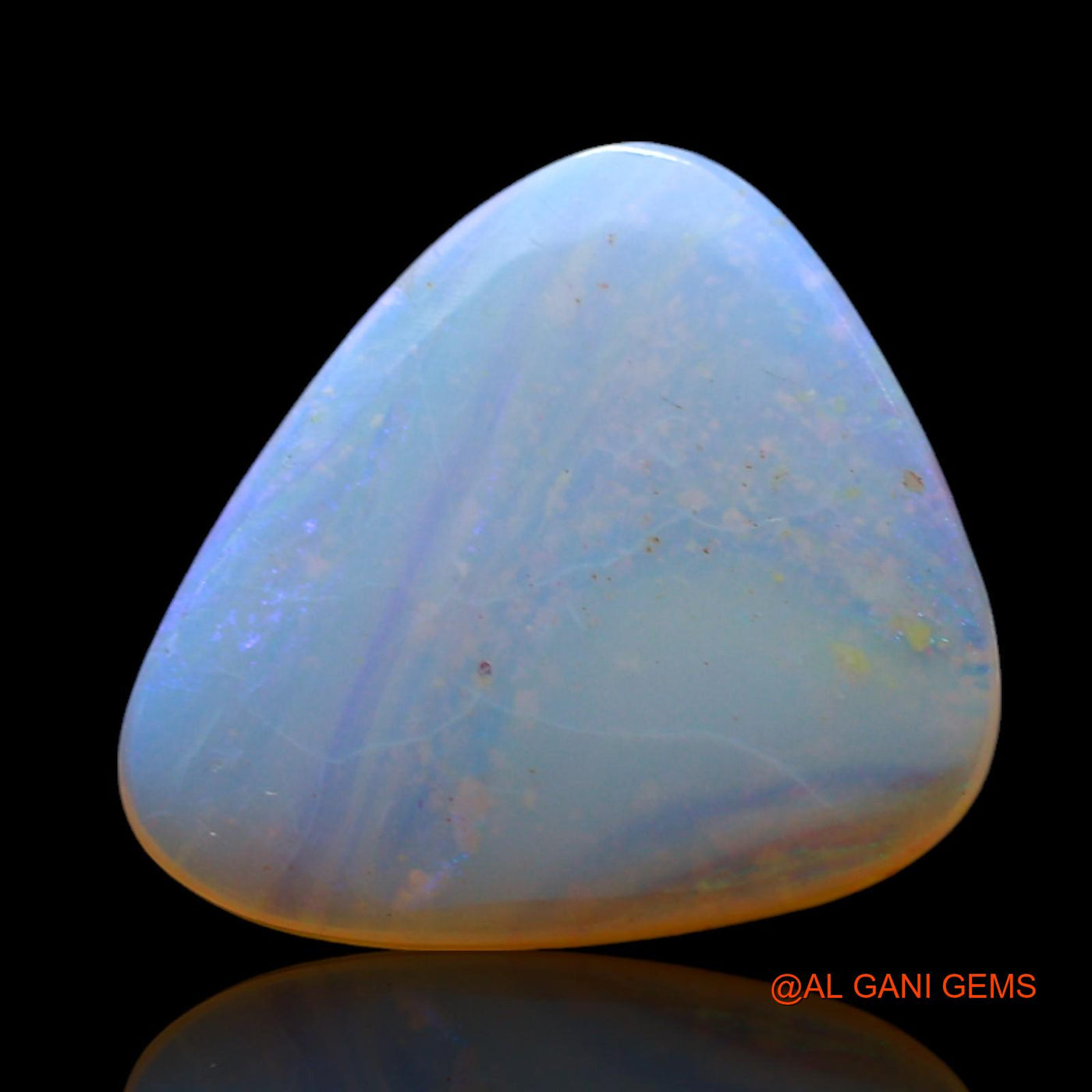 2.00 Cts Natural Australian Fire Opal Loose Gemstone Trillion Cabochon 13x11x2 mm AF-346