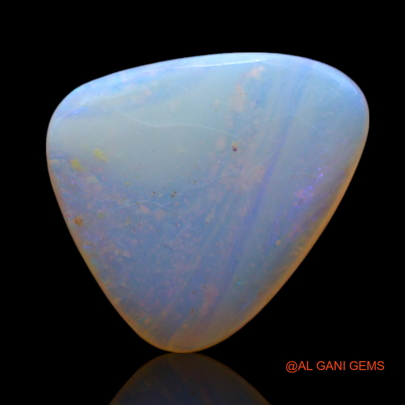 2.00 Cts Natural Australian Fire Opal Loose Gemstone Trillion Cabochon 13x11x2 mm AF-346