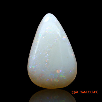 2.00 Cts Natural Australian Fire Opal Pear Cabochon Loose Gemstone For Jewelry 14x9x3 mm AF-347