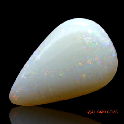2.00 Cts Natural Australian Fire Opal Pear Cabochon Loose Gemstone For Jewelry 14x9x3 mm AF-347