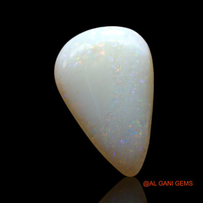 2.00 Cts Natural Australian Fire Opal Pear Cabochon Loose Gemstone For Jewelry 14x9x3 mm AF-347