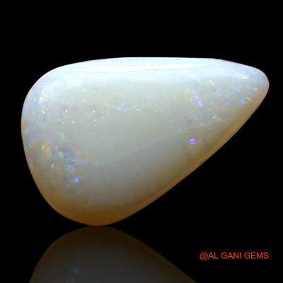 2.00 Cts Natural Australian Fire Opal Pear Cabochon Loose Gemstone For Jewelry 14x9x3 mm AF-347