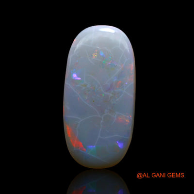7.00 Cts Natural Australian Fire Opal Loose Gemstone Oval Cabochon 21x10x4 mm AF-34