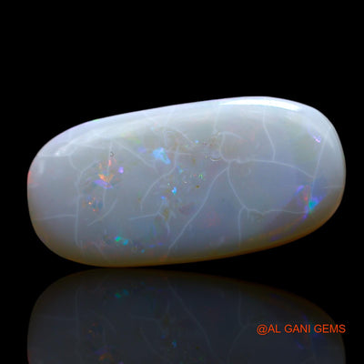 7.00 Cts Natural Australian Fire Opal Loose Gemstone Oval Cabochon 21x10x4 mm AF-34