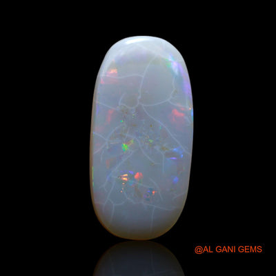 7.00 Cts Natural Australian Fire Opal Loose Gemstone Oval Cabochon 21x10x4 mm AF-34