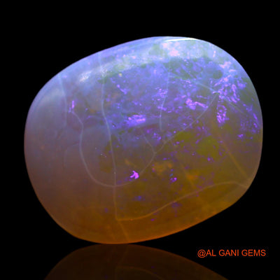 3.00 Cts Unheated Australian Fire Opal Loose Gemstone Oval Cabochon Natural 13x10x4 mm AF-350