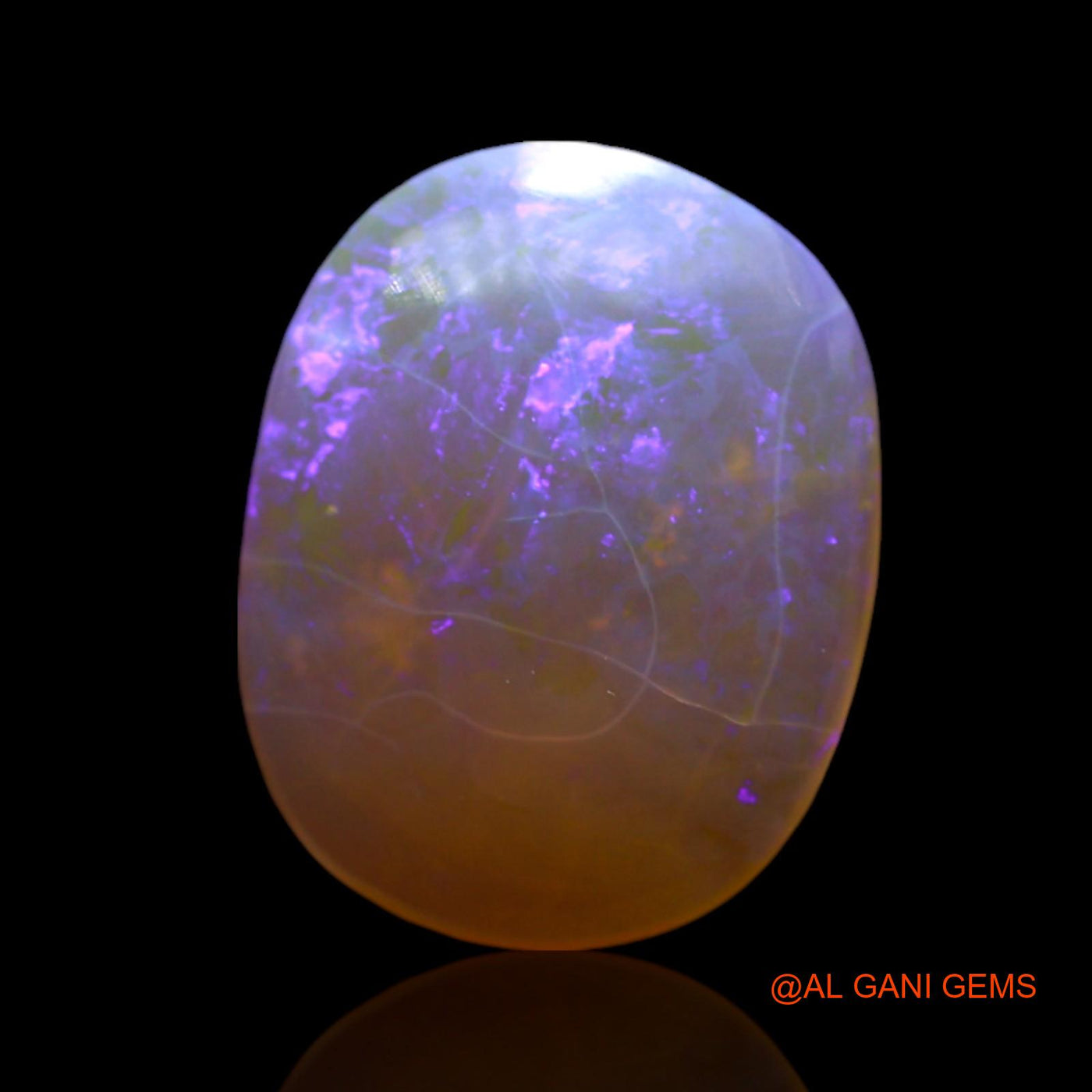 3.00 Cts Unheated Australian Fire Opal Loose Gemstone Oval Cabochon Natural 13x10x4 mm AF-350